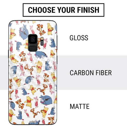 Disney Winnie the Pooh Character Pattern Galaxy S9 Skin